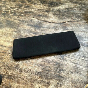 Vintage black kisslock clutch purse lined by HL USA